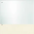 Plateau en Verre Extra-clair et Pieds Métal 3 Finitions 4 Tailles - Speck Viadurini