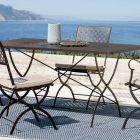 Table pliante d'extérieur en acier galvanisé fabriquée en Italie - Selvaggia Viadurini
