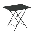 Table de jardin pliante en acier galvanisé Made in Italy - Akila Viadurini