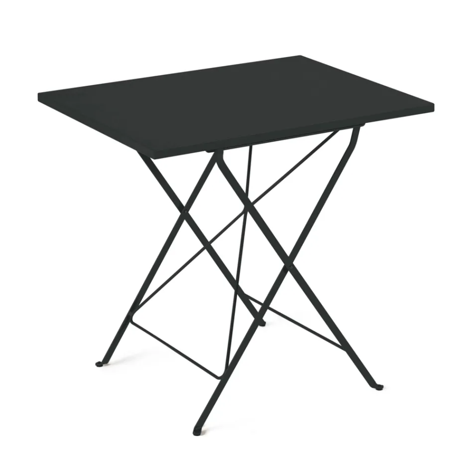 Table de jardin pliante en acier galvanisé Made in Italy - Akila Viadurini