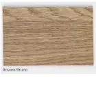 Table plaquée en chêne noué Masellato et cristal Made in Italy - Vicente Viadurini