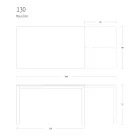 Table à Manger Extensible 190 cm Métal et Bois Made in Italy - Euclidienne Viadurini