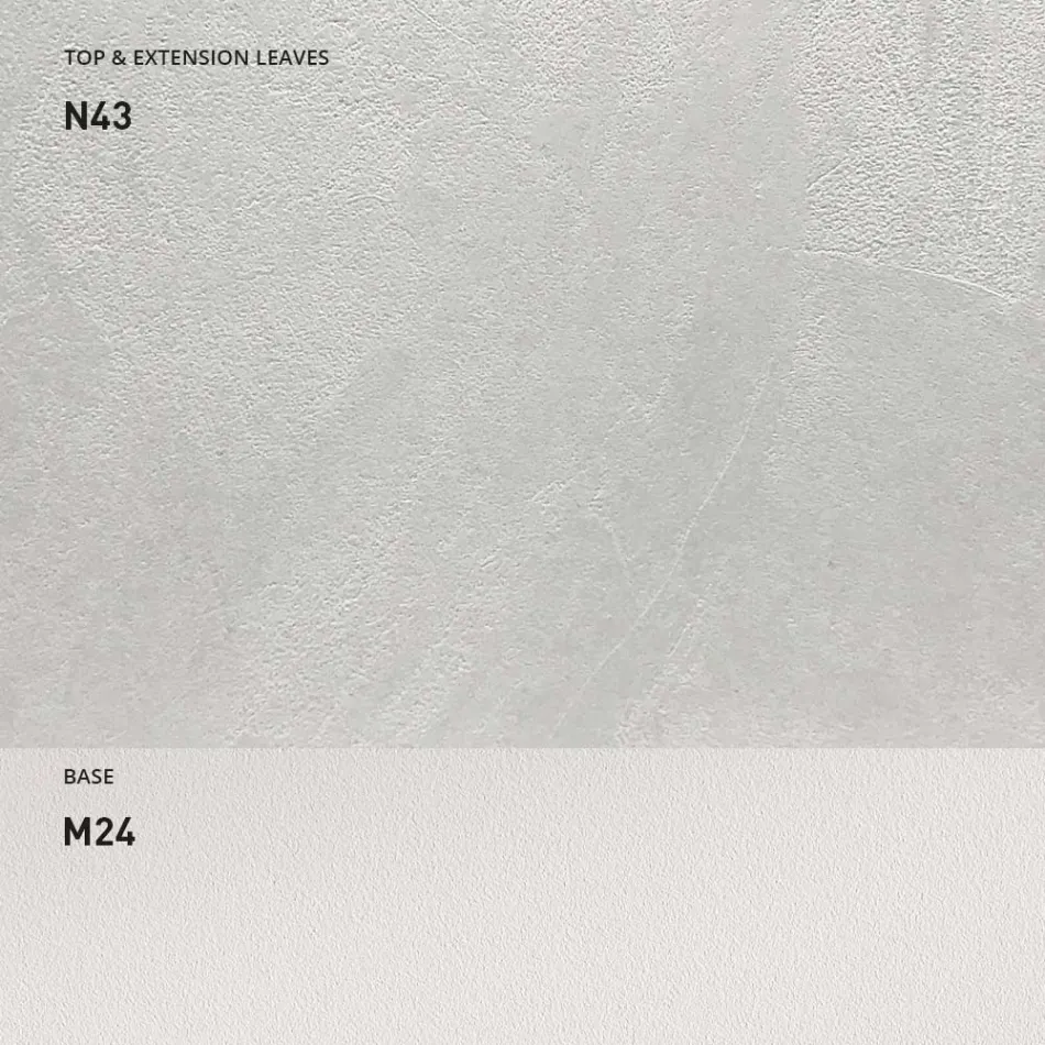 Table à Manger Extensible 190 cm Métal et Bois Made in Italy - Euclidienne Viadurini