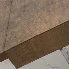 Table à Manger Extensible à 255 cm en Plexiglas et Bois Made in Italy - Françoise Viadurini