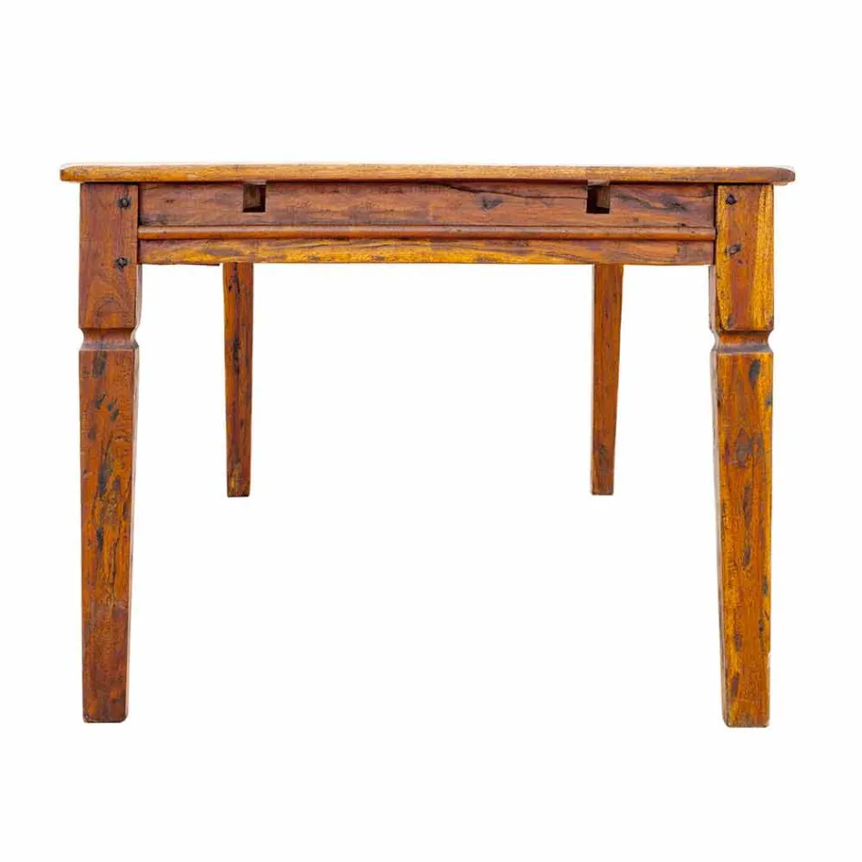 Table à manger extensible jusqu'à 290 cm en bois massif Homemotion - Carbo Viadurini