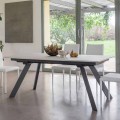 Table extensible jusqu'à 2,8 mètres avec plateau en céramique Made in Italy - Paoluccio