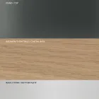 Table à manger avec plateau en verre carré et base en bois Made in Italy - Kuadro Viadurini