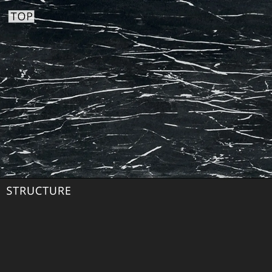 Table à manger de jardin en aluminium et Hpl ou Gres, différentes finitions - Filomena Viadurini