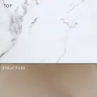 Table à manger de jardin en aluminium et Hpl ou Gres, différentes finitions - Filomena Viadurini