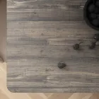 Table à manger fixe en métal et Hpl stratifié Made in Italy - Bastiano Viadurini