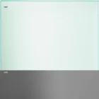 Table à manger en verre transparent et métal de différentes couleurs 5 tailles - Aschio Viadurini