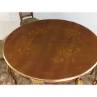 Table à manger ronde extensible 240 cm en bois Made in Italy - Baroque Viadurini