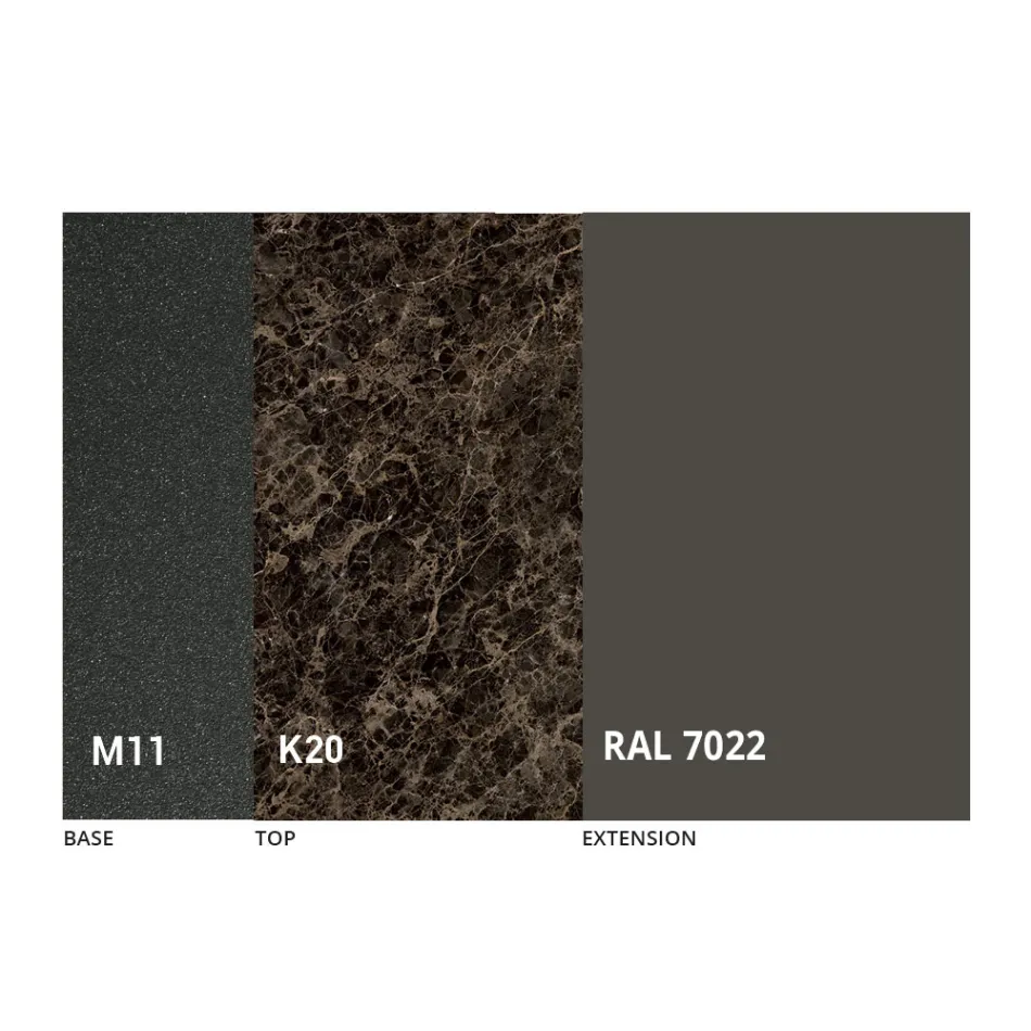 Table à manger ronde avec plateau extensible jusqu'à 180 cm Made in Italy - Muschio Viadurini