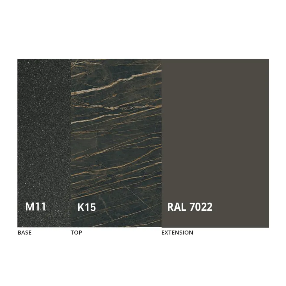 Table à manger ronde avec plateau extensible jusqu'à 180 cm Made in Italy - Muschio Viadurini