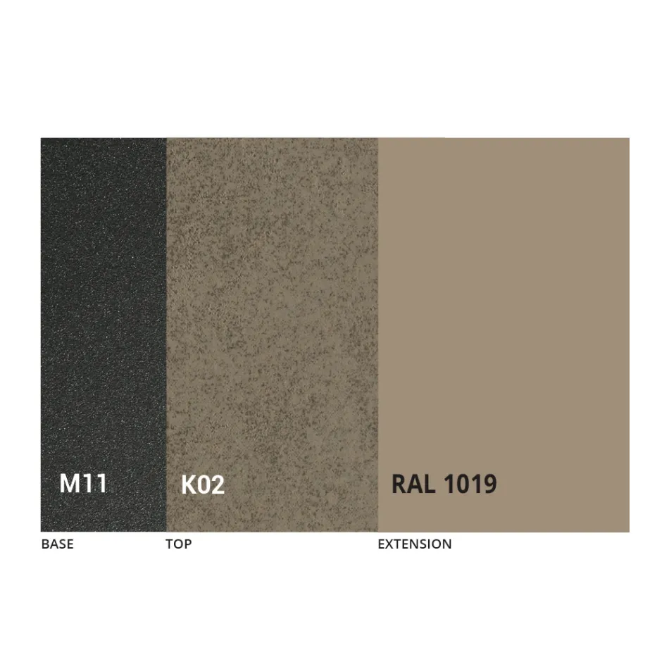 Table à manger ronde avec plateau extensible jusqu'à 180 cm Made in Italy - Muschio Viadurini