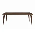 Structure et plateau de table à manger en bois massif Made in Italy - Giustino Viadurini