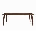 Structure et plateau de table à manger en bois massif Made in Italy - Giustino
