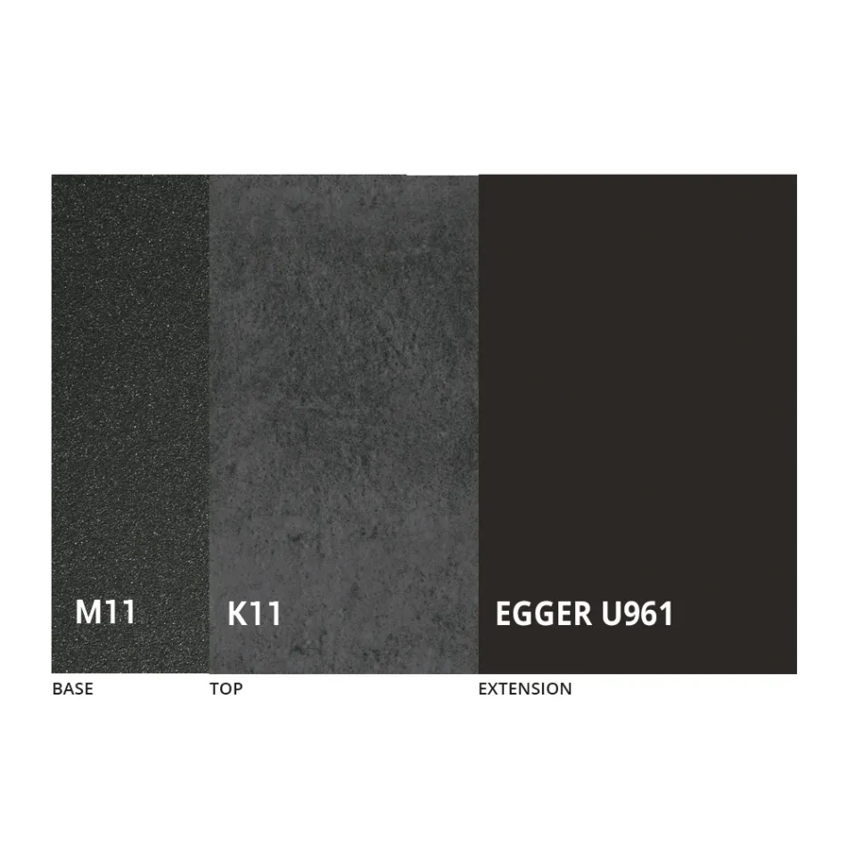 Table à manger ronde extensible jusqu'à 270 cm en céramique Made in Italy - Muschio Viadurini