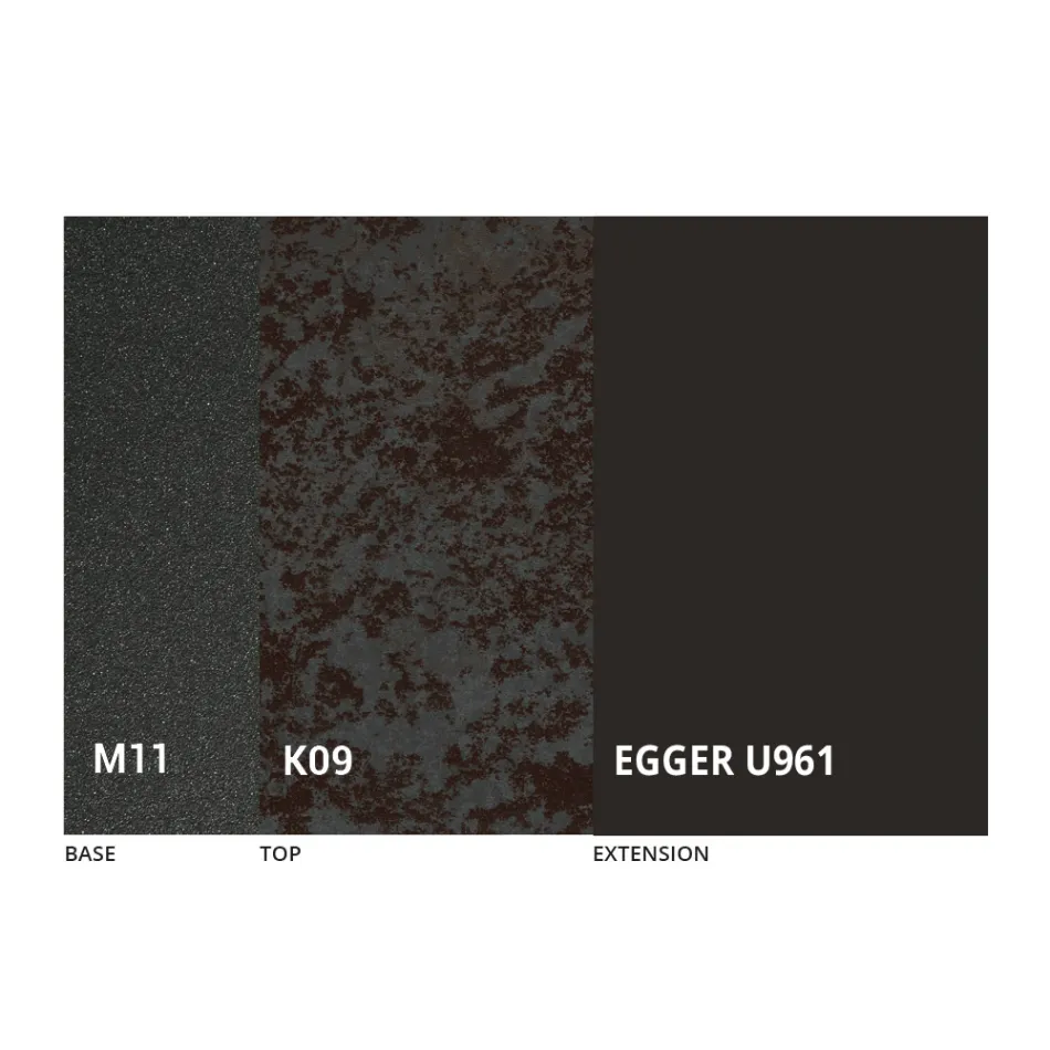 Table à manger ronde extensible jusqu'à 270 cm en céramique Made in Italy - Muschio Viadurini