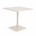 Table carrée 80x80 cm pour extérieur en aluminium beige - Alfresco Viadurini