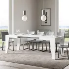 Table Carrée Extensible jusqu'à 440 cm en Bois Made in Italy - Fleur Viadurini