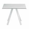 Table d'extérieur carrée en métal et HPL Made in Italy - Deandre