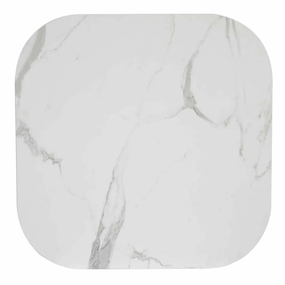 Table de salle à manger carrée, plateau en HPL - XIXe siècle par Slide Viadurini