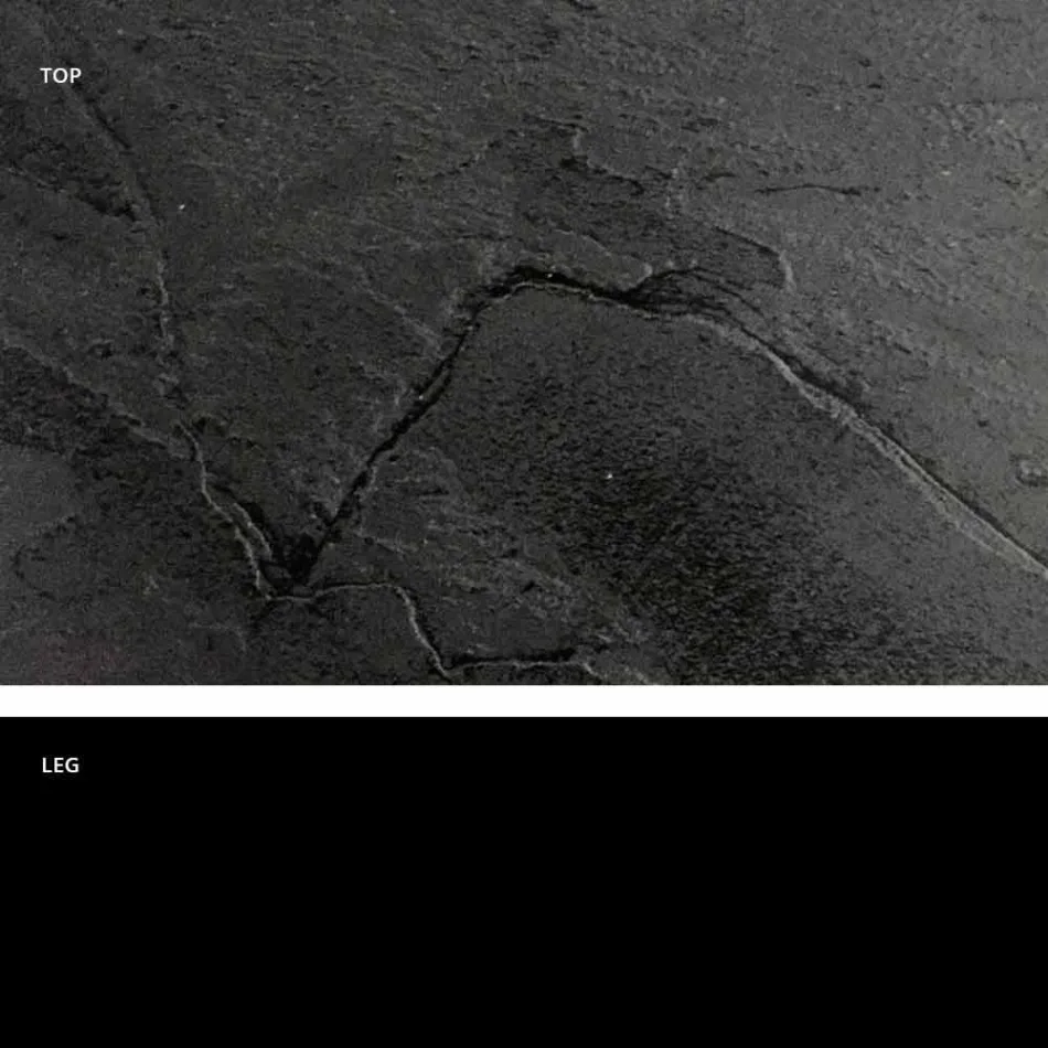 Table de salle à manger carrée, plateau en HPL - XIXe siècle par Slide Viadurini