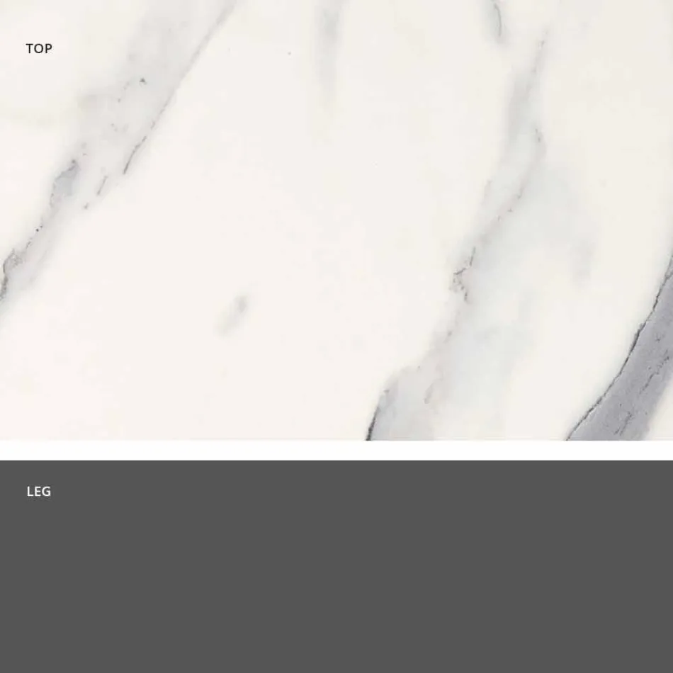 Table de salle à manger carrée, plateau en HPL - XIXe siècle par Slide Viadurini