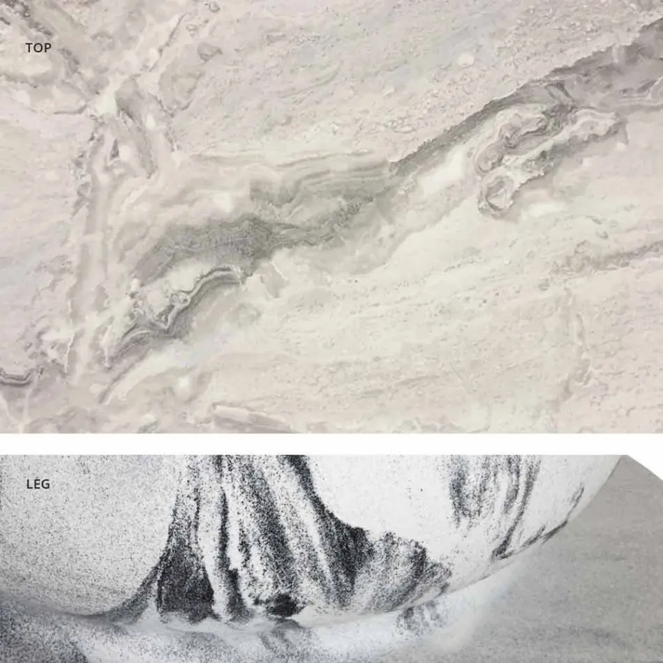 Table de salle à manger carrée, plateau en HPL - XIXe siècle par Slide Viadurini