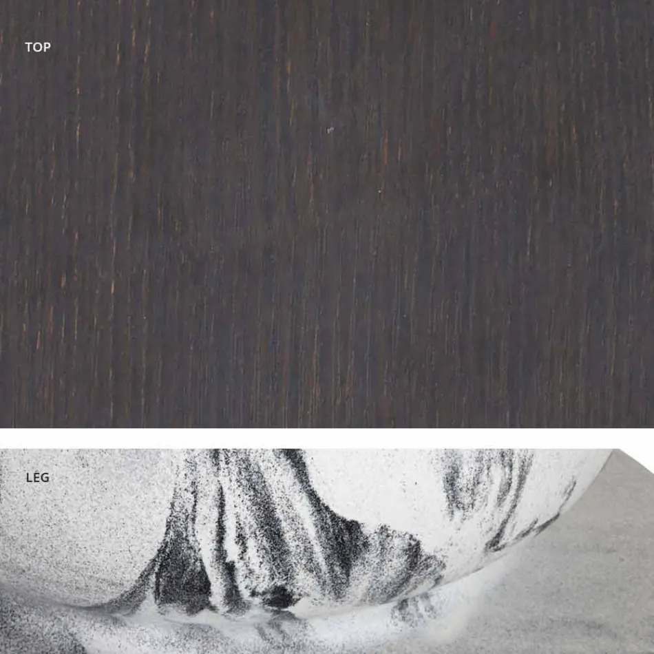 Table de salle à manger carrée, plateau en HPL - XIXe siècle par Slide Viadurini