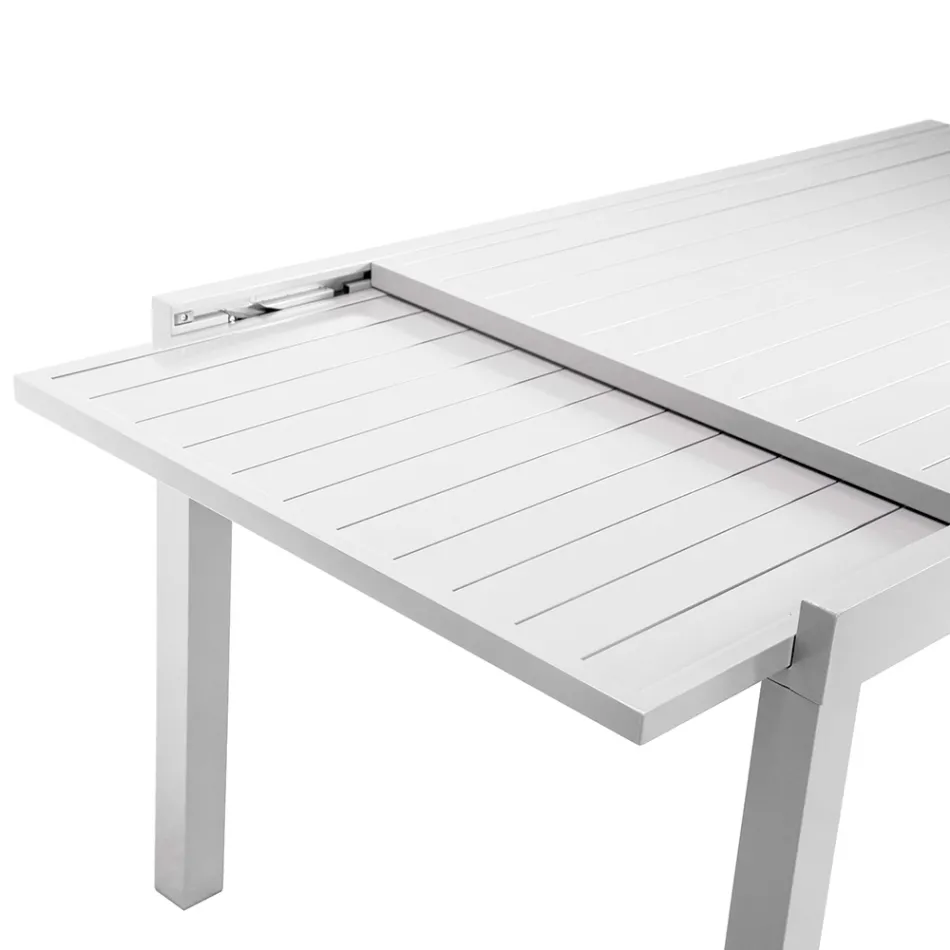 Table rectangulaire extensible à 210 cm en aluminium - Pennarello Viadurini