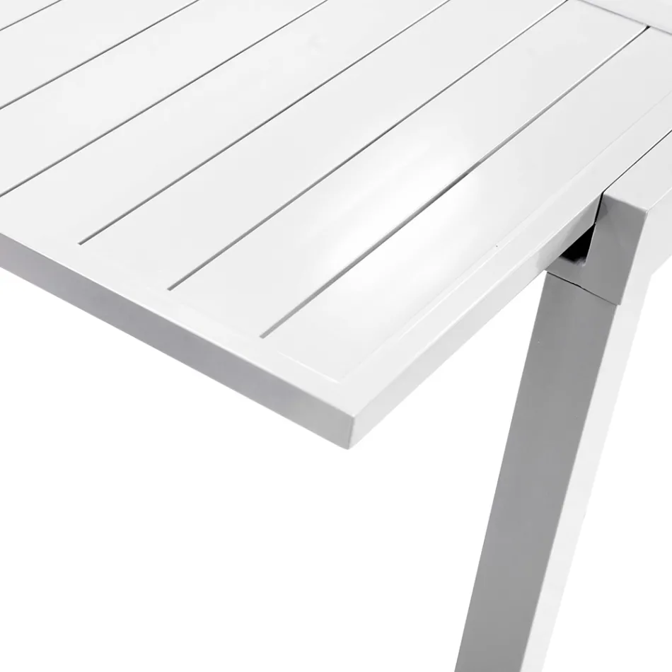 Table rectangulaire extensible à 210 cm en aluminium - Pennarello Viadurini