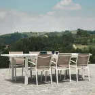 Table rectangulaire extensible à 210 cm en aluminium - Pennarello Viadurini