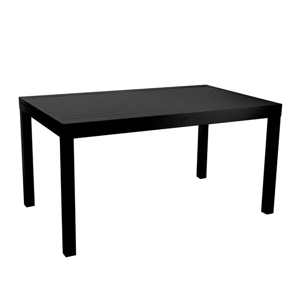 Table rectangulaire extensible à 210 cm en aluminium - Pennarello Viadurini