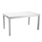 Table rectangulaire extensible à 210 cm en aluminium - Pennarello Viadurini