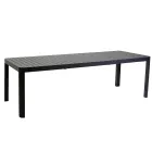 Table rectangulaire extensible à 240 cm pour l'extérieur en aluminium - Sheet Viadurini