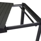 Table rectangulaire extensible à 240 cm pour l'extérieur en aluminium - Sheet Viadurini