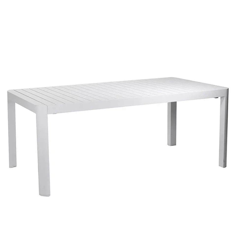 Table rectangulaire extensible à 240 cm pour l'extérieur en aluminium - Sheet Viadurini