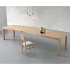 Table rectangulaire extensible (300 cm ou 340 cm) en bois - Passoa Viadurini