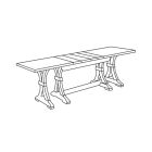 Table de salon rectangulaire extensible en bois fabriquée en Italie - Jaro Viadurini