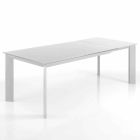 Table extensible jusqu'à 220 cm mat Jordy blanc Viadurini