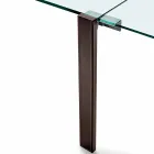 Table extensible rectangulaire en verre transparent Made in Italy - Sopot Viadurini