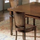 Table rectangulaire avec 6 chaises en bois fabriquées en Italie - Angelite Viadurini