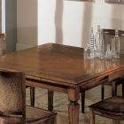 Table rectangulaire avec 6 chaises en bois fabriquées en Italie - Angelite Viadurini