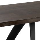 Table rectangulaire avec plateau en placage de chêne et base en aluminium - Logan Viadurini