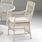 Table de jardin rectangulaire avec 2 fauteuils et 4 chaises - Gigi Viadurini