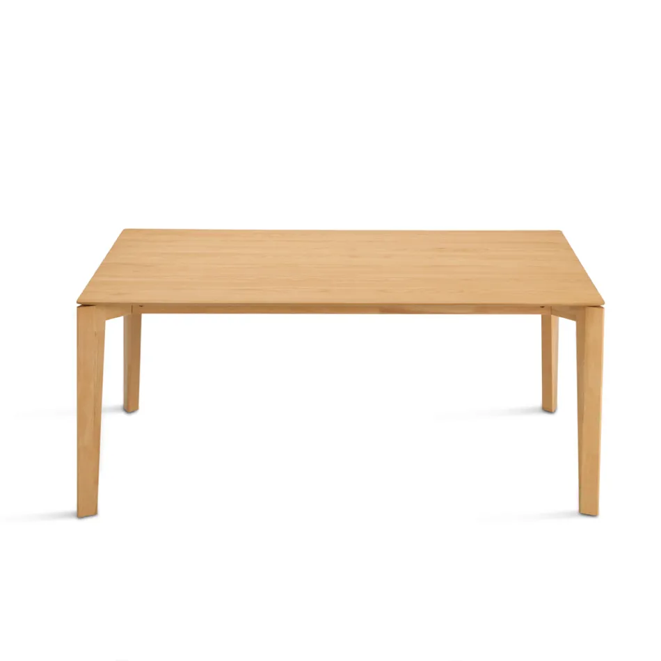 Table rectangulaire huit places en MDF et bois écologique, plusieurs finitions - Enea Viadurini