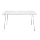 Table de jardin rectangulaire et pliante en métal - Ruban Viadurini