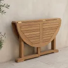 Table de jardin pliante en teck - Yggdrasil Viadurini